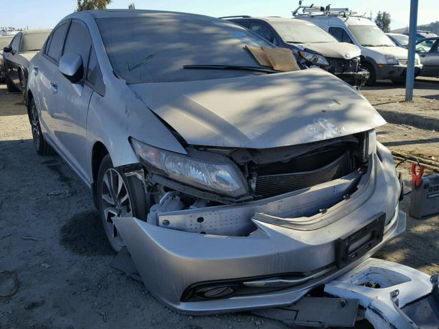 19XFB2F9XDE286054 - 2013 HONDA CIVIC EXL SILVER photo 1