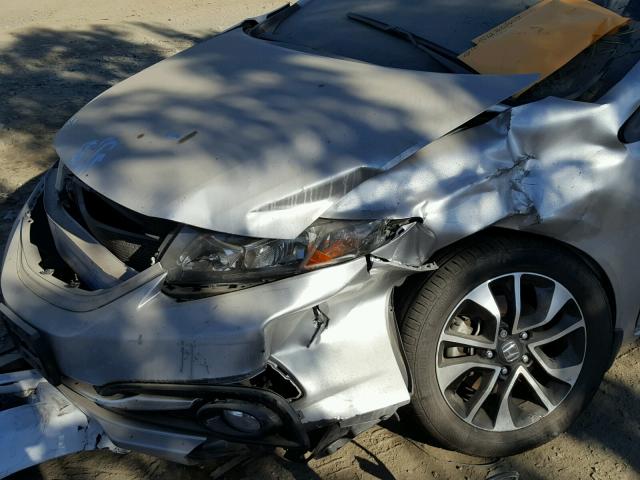 19XFB2F9XDE286054 - 2013 HONDA CIVIC EXL SILVER photo 9