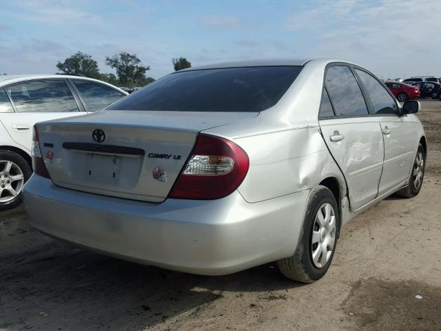 4T1BE32K24U891154 - 2004 TOYOTA CAMRY LE SILVER photo 4