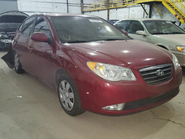 KMHDU46D58U421879 - 2008 HYUNDAI ELANTRA GL RED photo 1