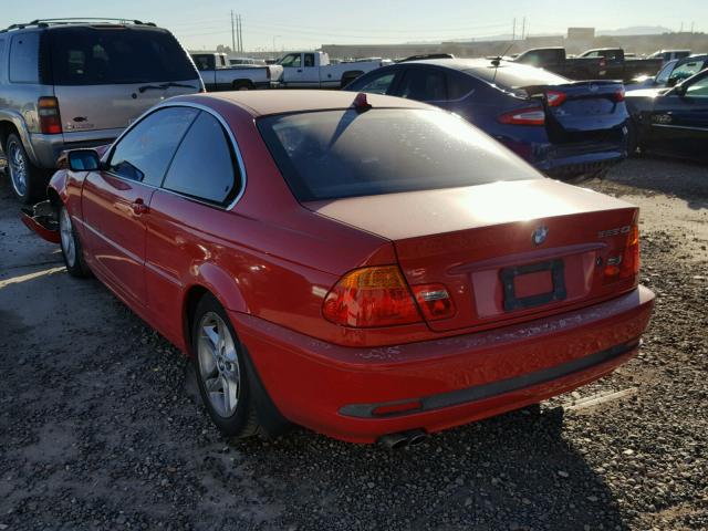 WBABD33424PL03269 - 2004 BMW 325 CI RED photo 3