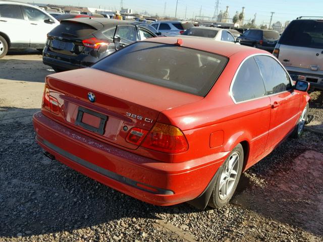WBABD33424PL03269 - 2004 BMW 325 CI Rojo foto 4