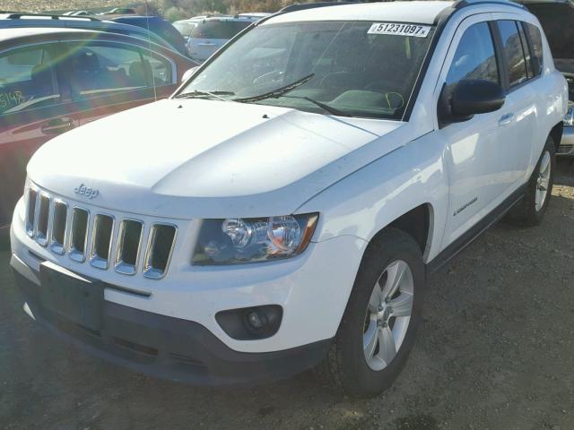 1C4NJDBB4ED879589 - 2014 JEEP COMPASS SP თეთრი ფოტო 2