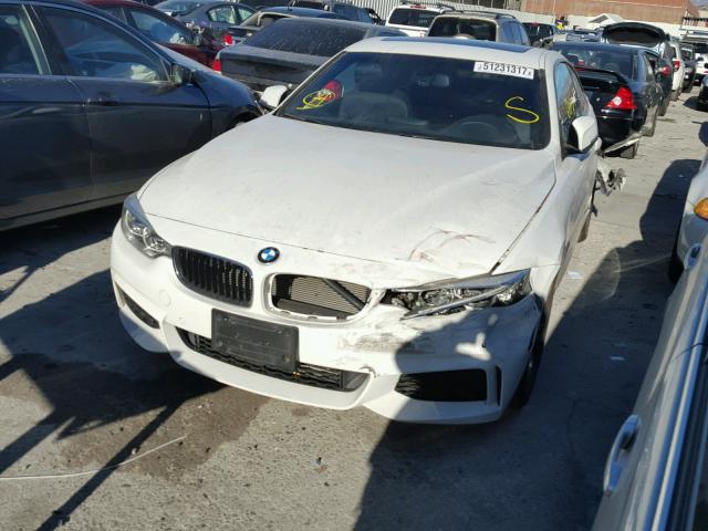 WBA3N7C55EF718207 - 2014 BMW 428 I WHITE photo 2