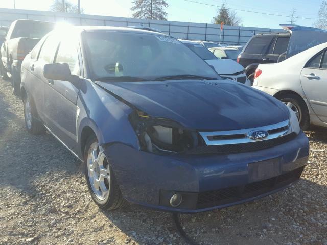 1FAHP35N88W278552 - 2008 FORD FOCUS SE BLUE photo 1