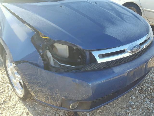 1FAHP35N88W278552 - 2008 FORD FOCUS SE BLUE photo 9