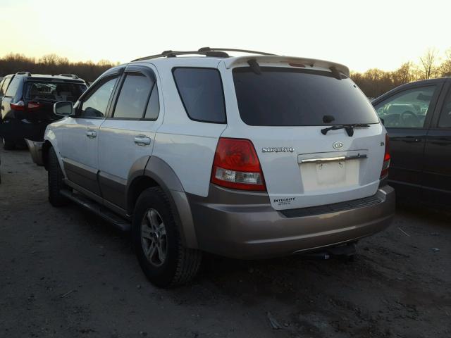 KNDJD733555395343 - 2005 KIA SORENTO EX WHITE photo 3