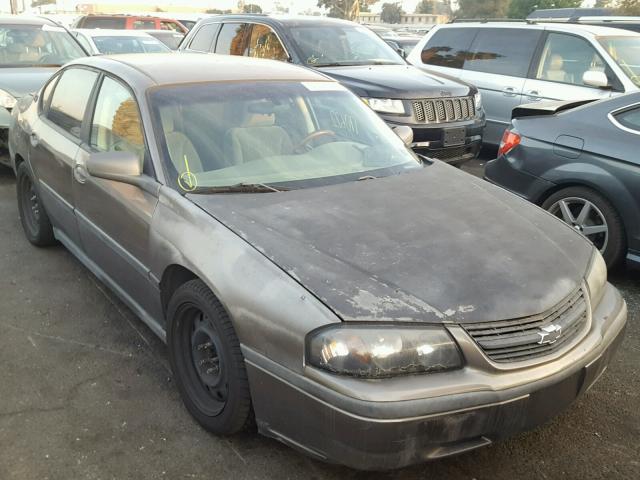 2G1WF52E439113502 - 2003 CHEVROLET IMPALA GRAY photo 1