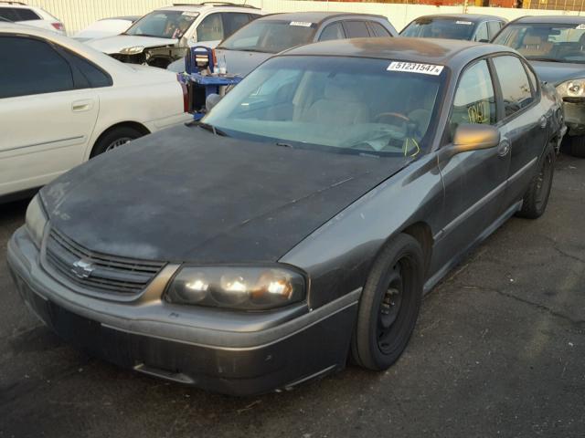 2G1WF52E439113502 - 2003 CHEVROLET IMPALA GRAY photo 2