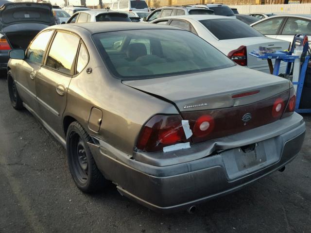 2G1WF52E439113502 - 2003 CHEVROLET IMPALA GRAY photo 3