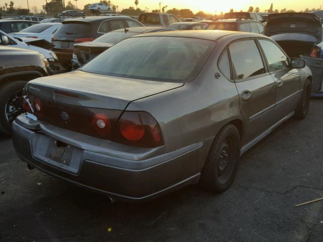 2G1WF52E439113502 - 2003 CHEVROLET IMPALA GRAY photo 4