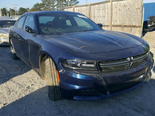 2C3CDXHG9GH292575 - 2016 DODGE CHARGER SX BLUE photo 1