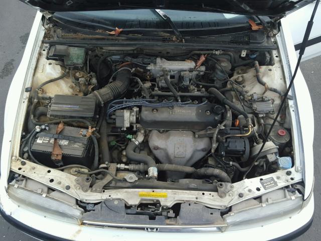 1HGCB7659MA140004 - 1991 HONDA ACCORD LX WHITE photo 7