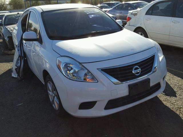 3N1CN7AP6EL876779 - 2014 NISSAN VERSA S WHITE photo 1