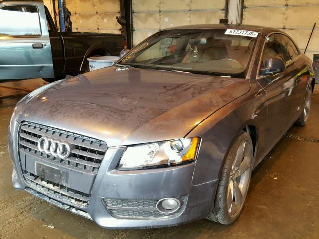 WAUDK78T88A037271 - 2008 AUDI A5 QUATTRO GRAY photo 2