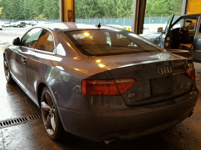 WAUDK78T88A037271 - 2008 AUDI A5 QUATTRO GRAY photo 3