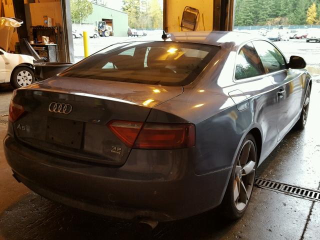 WAUDK78T88A037271 - 2008 AUDI A5 QUATTRO GRAY photo 4