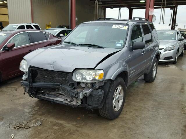 1FMCU49H97KB78064 - 2007 FORD ESCAPE HEV GRAY photo 2