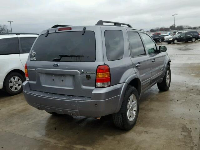 1FMCU49H97KB78064 - 2007 FORD ESCAPE HEV GRAY photo 4