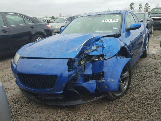 JM1FE17N040121362 - 2004 MAZDA RX8 BLUE photo 2