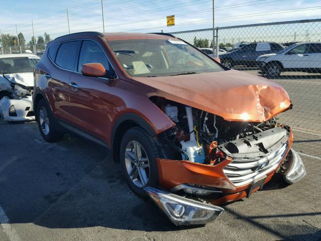 5XYZU3LB2HG492515 - 2017 HYUNDAI SANTA FE S ORANGE photo 1