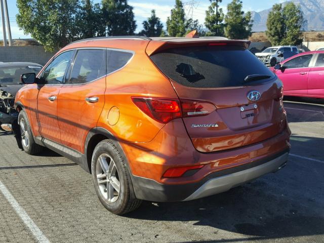 5XYZU3LB2HG492515 - 2017 HYUNDAI SANTA FE S ORANGE photo 3