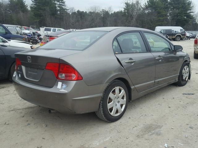 1HGFA16506L109910 - 2006 HONDA CIVIC LX GRAY photo 4