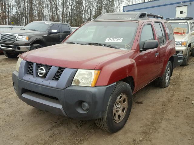 5N1AN08U06C516116 - 2006 NISSAN XTERRA OFF BURGUNDY photo 2