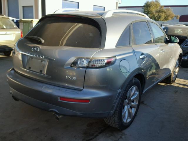 JNRAS08WX5X216900 - 2005 INFINITI FX35 GRAY photo 4