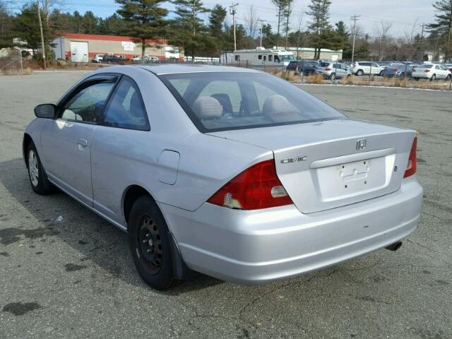 1HGEM22503L078748 - 2003 HONDA CIVIC LX SILVER photo 3