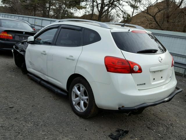 JN8AS58T38W013767 - 2008 NISSAN ROGUE S WHITE photo 3