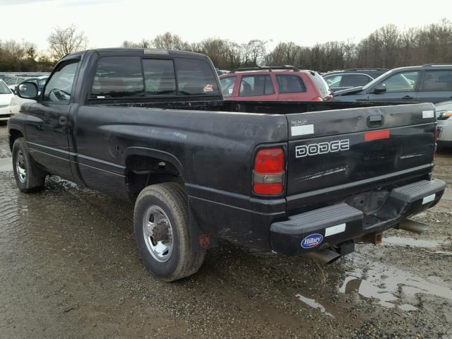 3B7KC26W1XM585038 - 1999 DODGE RAM 2500 BLACK photo 3