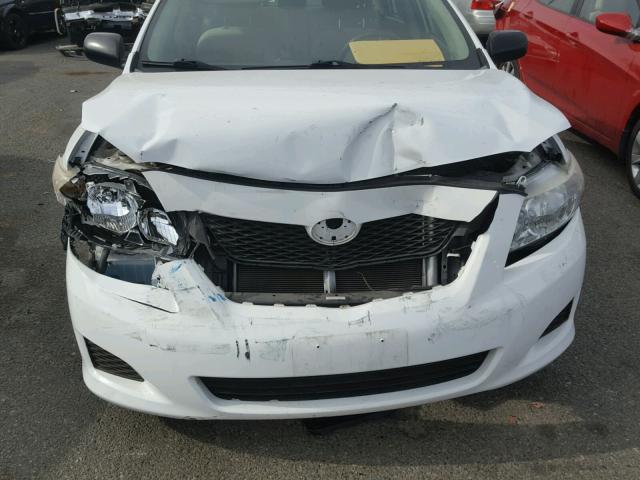 1NXBU4EEXAZ227131 - 2010 TOYOTA COROLLA BA WHITE photo 9