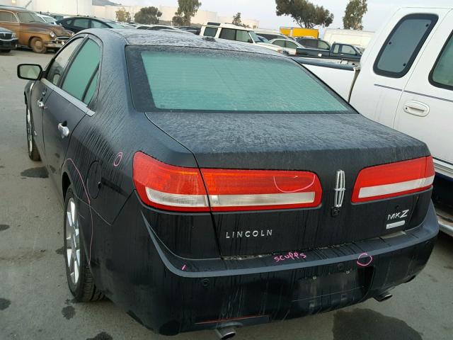 3LNDL2L36BR759535 - 2011 LINCOLN MKZ HYBRID BLACK photo 3