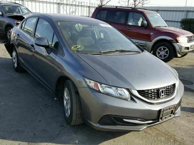 19XFB2F55DE256229 - 2013 HONDA CIVIC LX GRAY photo 1