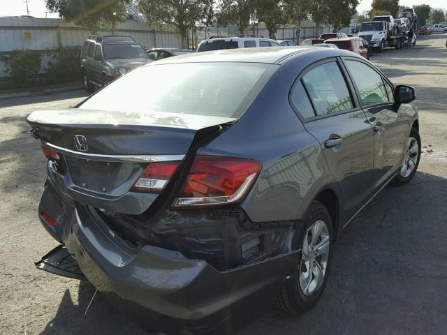 19XFB2F55DE256229 - 2013 HONDA CIVIC LX GRAY photo 4