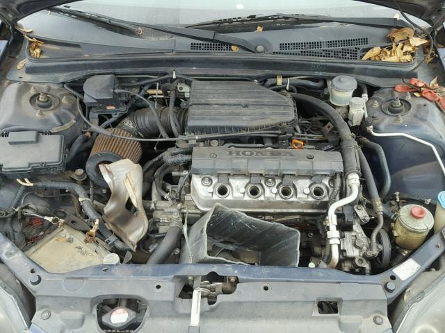 2HGES15533H509415 - 2003 HONDA CIVIC LX BLUE photo 7