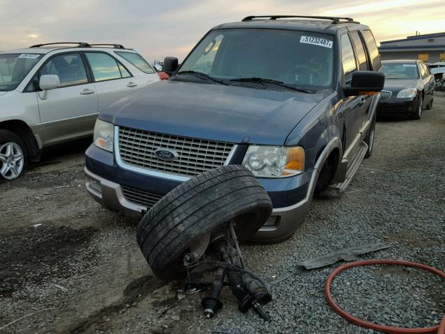 1FMFU18L34LB80853 - 2004 FORD EXPEDITION BLUE photo 2