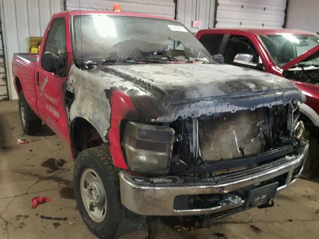 1FTNF21558EE52034 - 2008 FORD F250 SUPER RED photo 1