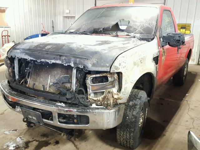 1FTNF21558EE52034 - 2008 FORD F250 SUPER RED photo 2