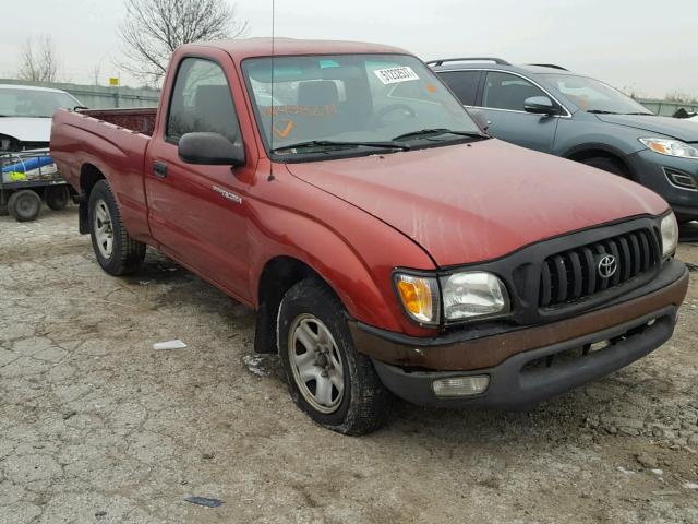 5TENL42N84Z458274 - 2004 TOYOTA TACOMA RED photo 1