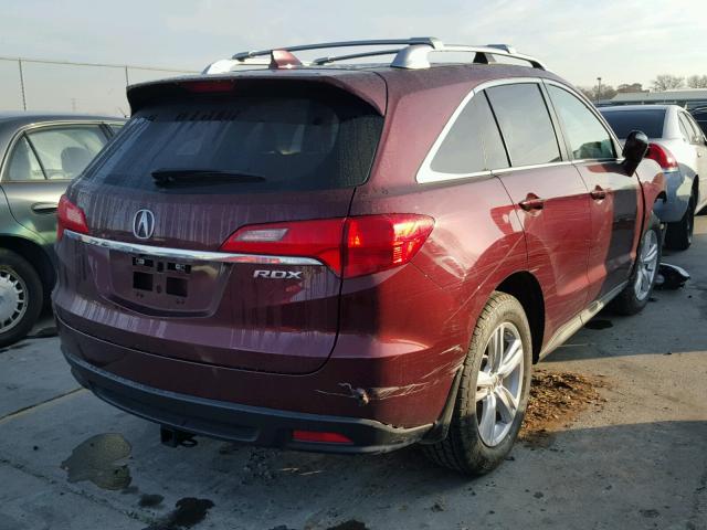 5J8TB3H59DL013103 - 2013 ACURA RDX TECHNO RED photo 4