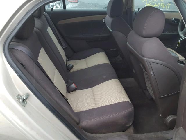 1G1ZG57B79F216518 - 2009 CHEVROLET MALIBU LS Qızıl foto 6