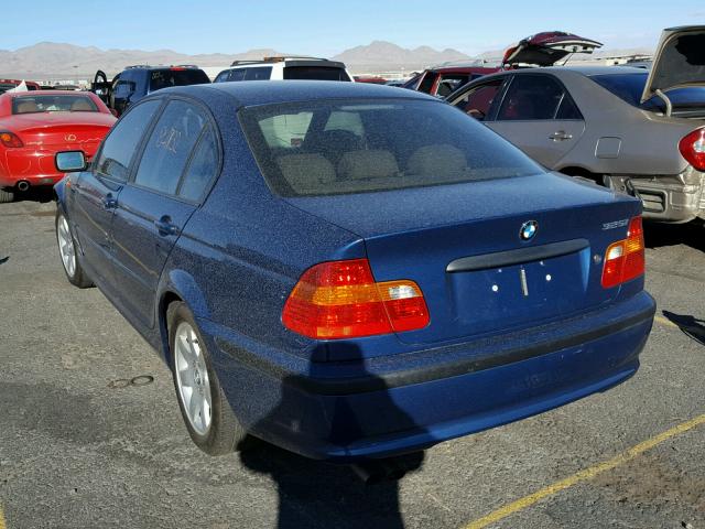 WBAEV33463KL80992 - 2003 BMW 325 I BLUE photo 3