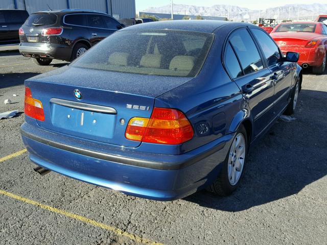 WBAEV33463KL80992 - 2003 BMW 325 I BLUE photo 4