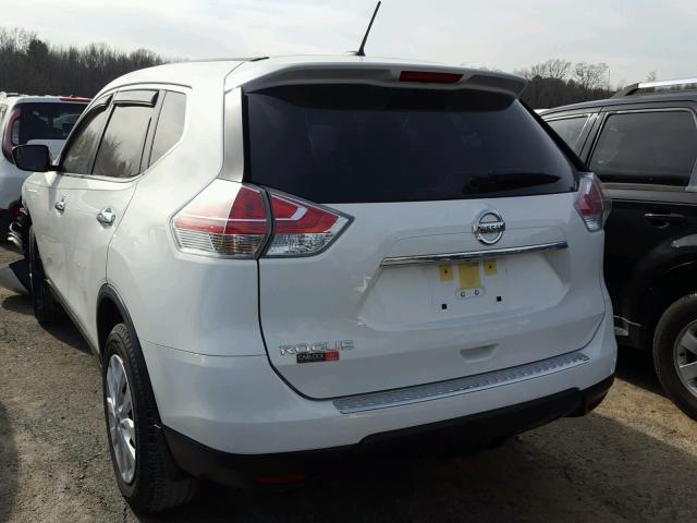 JN8AT2MTXGW002751 - 2016 NISSAN ROGUE S WHITE photo 3