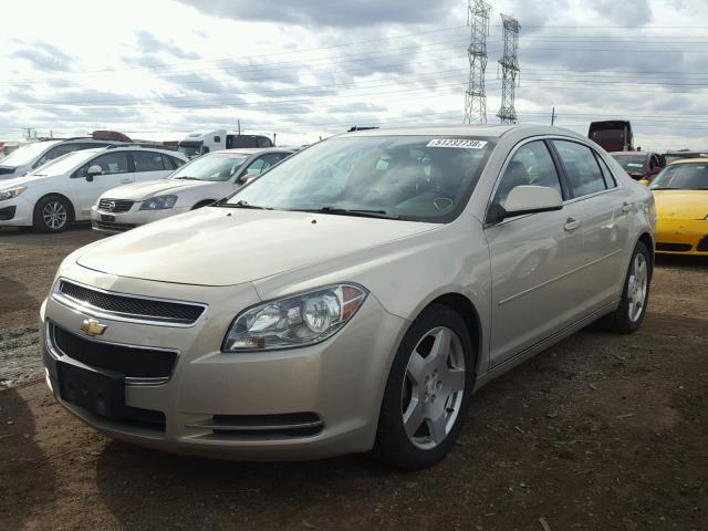 1G1ZJ57729F177012 - 2009 CHEVROLET MALIBU 2LT BEIGE photo 2