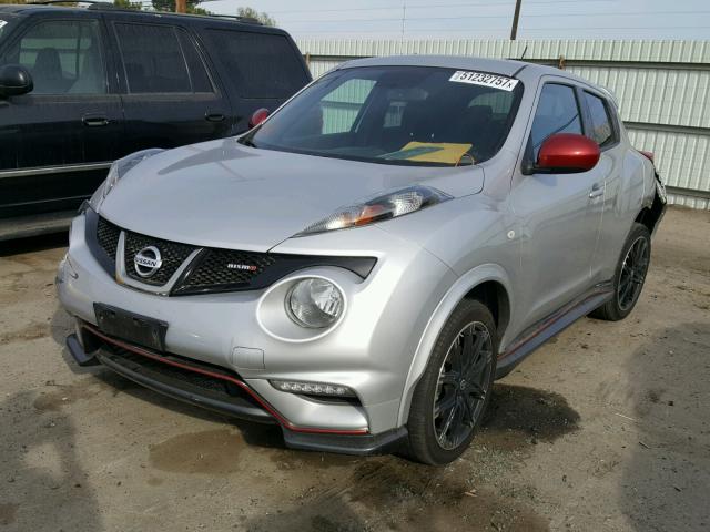 JN8AF5MR2ET362625 - 2014 NISSAN JUKE S SILVER photo 2