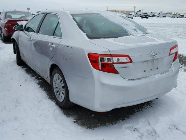 4T4BF1FK0DR278063 - 2013 TOYOTA CAMRY L SILVER photo 3