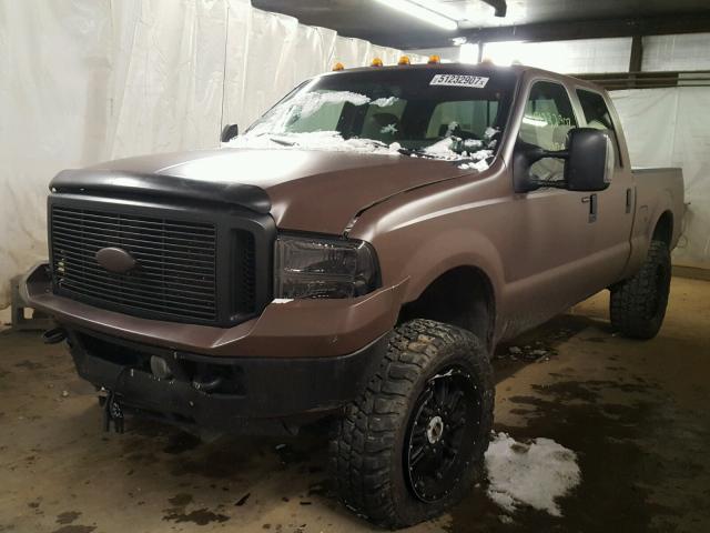 1FTSW21P56EB65360 - 2006 FORD F250 SUPER BROWN photo 2